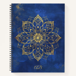 Erstellen Sie Ihr eigenes Blue & Gold Mandala Note Notizbuch