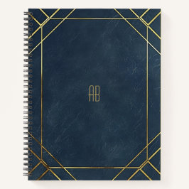Erstellen Sie Ihr eigenes Blue & Gold Notebook Notizbuch