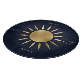Erstellen Sie Ihr eigenes Blue & Gold Sun Mandala Schneidebrett