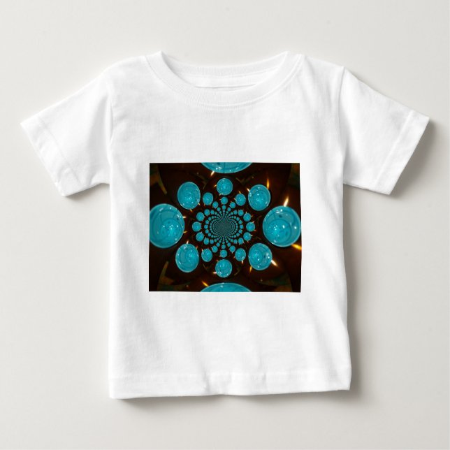 Erstellen Sie Ihr eigenes Blue Light Kaleidoskop A Baby T-shirt (Vorderseite)