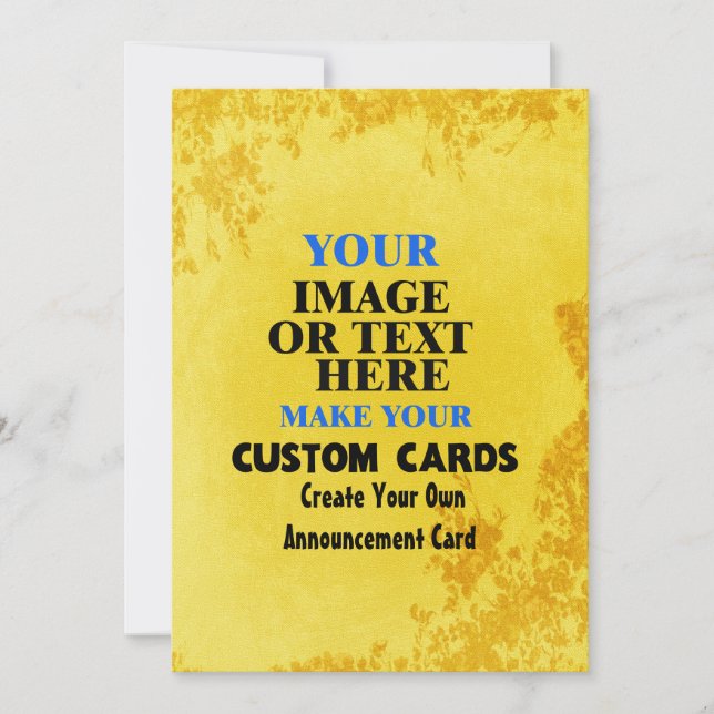 Erstellen Sie Ihr eigenes Blumenmuster-Blätter Ankündigung (Vorderseite)