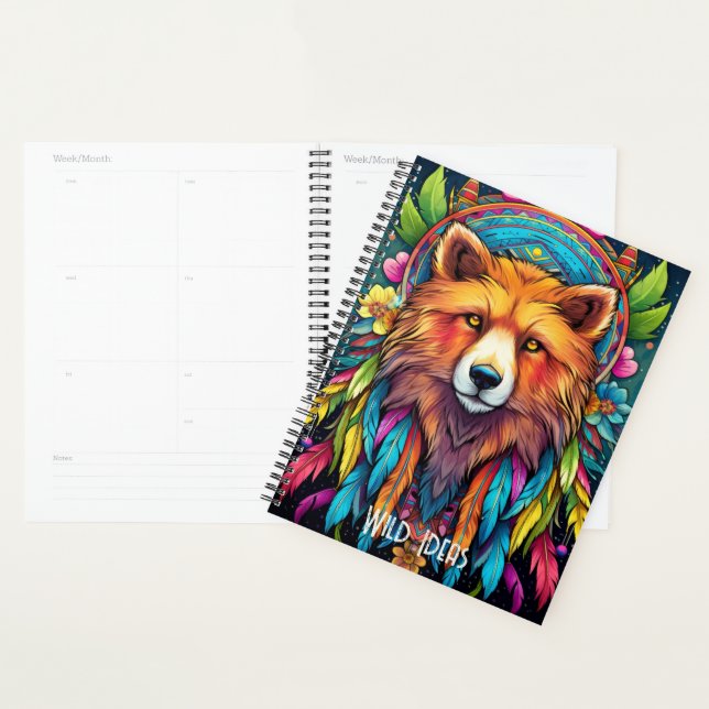 Erstellen Sie Ihr eigenes Boho Red Fox Totem Tier Planer (Anzeige)
