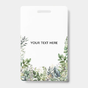 Erstellen Sie Ihr eigenes botanisches Design Ausweis