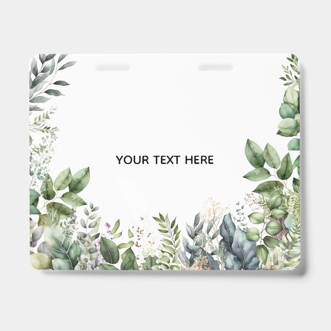 Erstellen Sie Ihr eigenes botanisches Design Ausweis (Vorderseite)