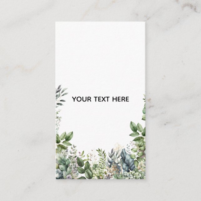 Erstellen Sie Ihr eigenes botanisches Design Begleitkarte (Vorderseite)