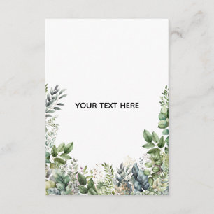 Erstellen Sie Ihr eigenes botanisches Design Begleitkarte