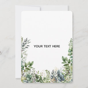 Erstellen Sie Ihr eigenes botanisches Design Dankeskarte