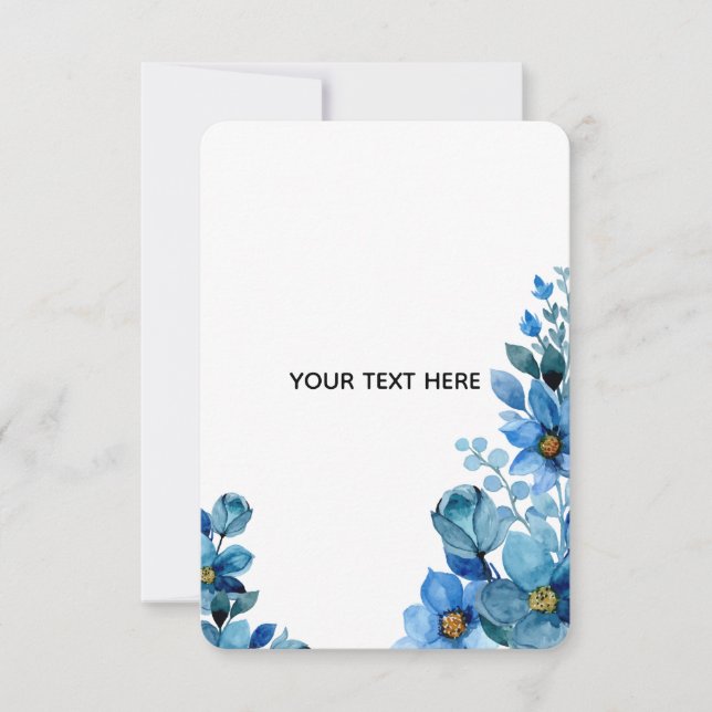 Erstellen Sie Ihr eigenes botanisches Design Dankeskarte (Vorderseite)