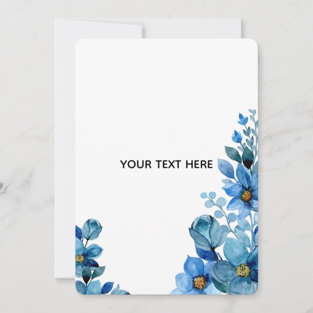 Erstellen Sie Ihr eigenes botanisches Design Dankeskarte (Vorderseite)