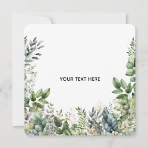 Erstellen Sie Ihr eigenes botanisches Design Einladung