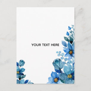 Erstellen Sie Ihr eigenes botanisches Design Postkarte