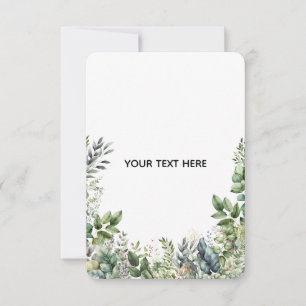 Erstellen Sie Ihr eigenes botanisches Design RSVP Karte