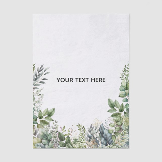 Erstellen Sie Ihr eigenes botanisches Design Seidenpapier (Vorderseite)