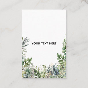 Erstellen Sie Ihr eigenes botanisches Design Visitenkarte