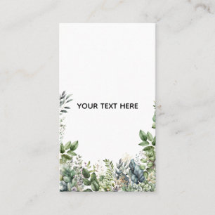 Erstellen Sie Ihr eigenes botanisches Design Visitenkarte