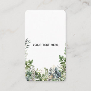 Erstellen Sie Ihr eigenes botanisches Design Visitenkarte