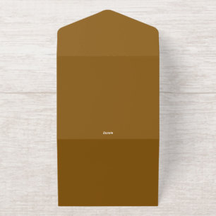 Erstellen Sie Ihr eigenes Braun All-in-One-Einladung