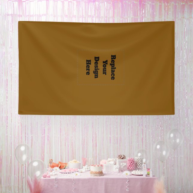 Erstellen Sie Ihr eigenes Braun Banner (Party)