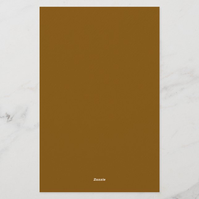 Erstellen Sie Ihr eigenes Braun Briefpapier (Rückseite)