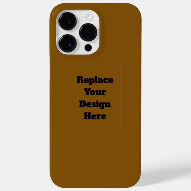 Erstellen Sie Ihr eigenes Braun Case-Mate iPhone Hülle (Rückseite)