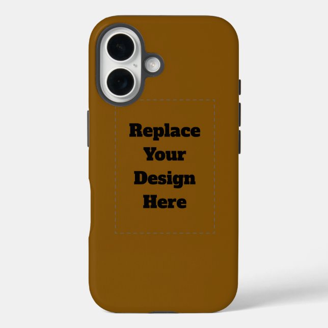 Erstellen Sie Ihr eigenes Braun Case-Mate iPhone Hülle (Rückseite)