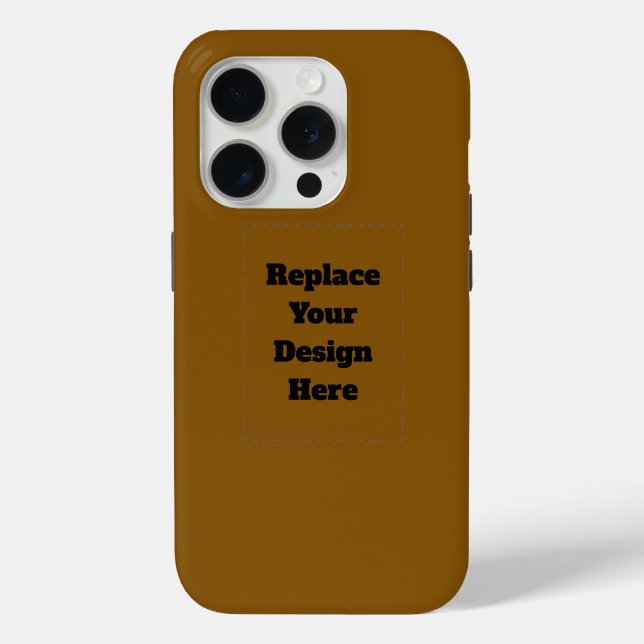Erstellen Sie Ihr eigenes Braun Case-Mate iPhone Hülle (Rückseite)