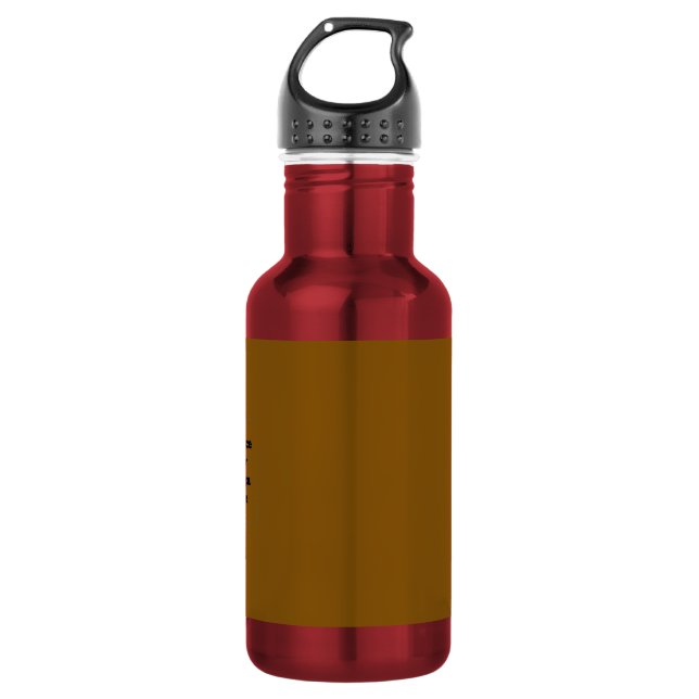 Erstellen Sie Ihr eigenes Braun Edelstahlflasche (Vorderseite)
