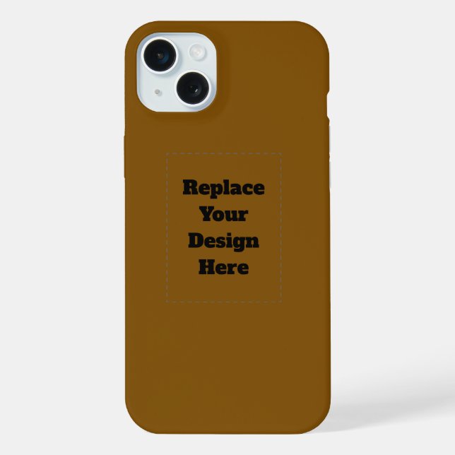 Erstellen Sie Ihr eigenes Braun iPhone Hülle (Rückseite)