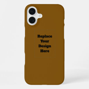 Erstellen Sie Ihr eigenes Braun iPhone 16 Plus Hülle