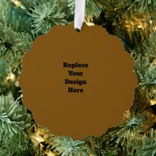Erstellen Sie Ihr eigenes Braun Ornament Karte