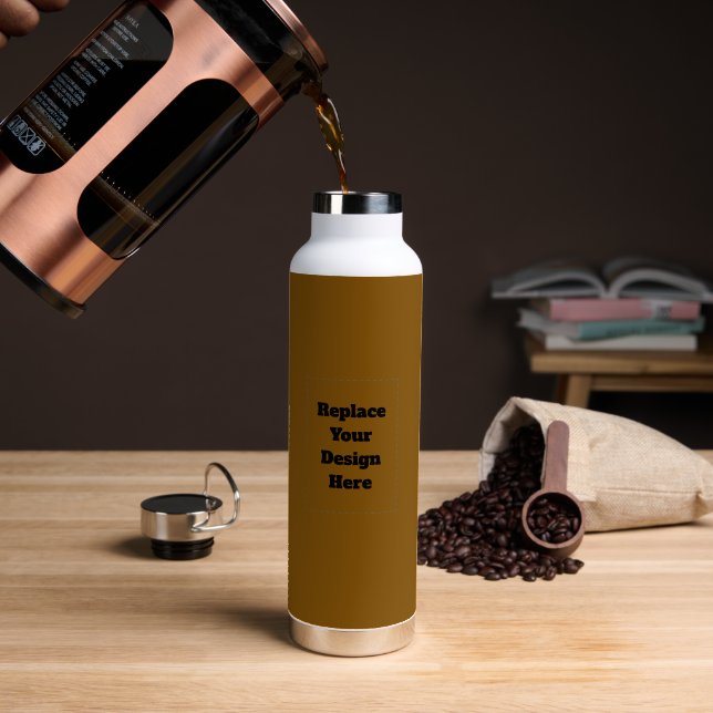 Erstellen Sie Ihr eigenes Braun Trinkflasche (Kaffee (gedreht))