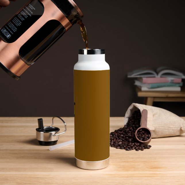 Erstellen Sie Ihr eigenes Braun Trinkflasche (Kaffee)