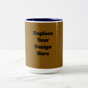 Erstellen Sie Ihr eigenes Braun Zweifarbige Tasse