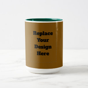 Erstellen Sie Ihr eigenes Braun Zweifarbige Tasse