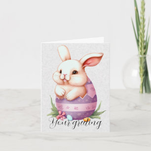 Erstellen Sie Ihr eigenes Bunny & Ei mit Wildblume Karte