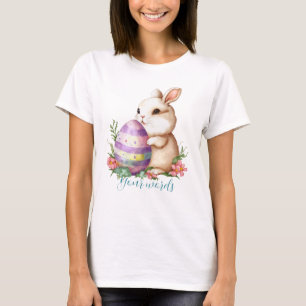 Erstellen Sie Ihr eigenes Bunny & Ei mit Wildblume T-Shirt