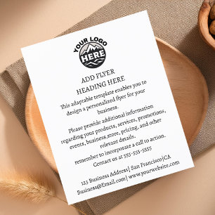 Erstellen Sie Ihr eigenes Business-Logo Minimalist Flyer