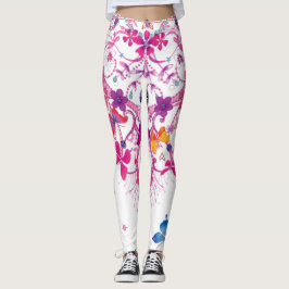 Erstellen Sie Ihr eigenes Butterfly Floral Kleidun Leggings