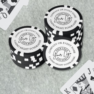 Erstellen Sie Ihr eigenes Casino Night Logo Pokerchips