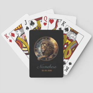 Erstellen Sie Ihr eigenes Celestial Leo Zodiac Spielkarten