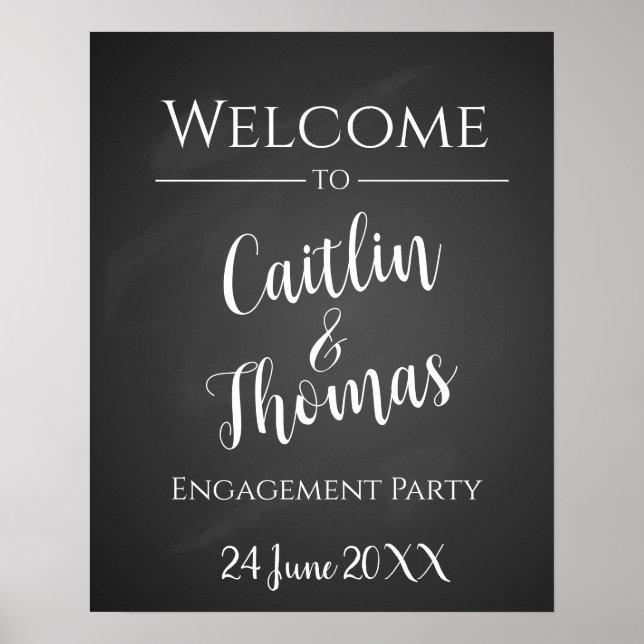 Erstellen Sie Ihr eigenes Chalkboard-Party Poster (Vorne)