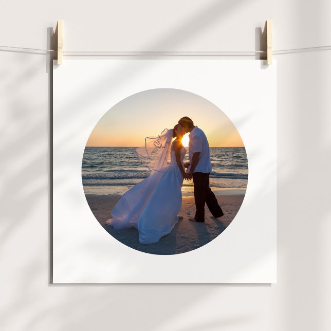 Erstellen Sie Ihr eigenes Circle Shape Wedding Fot Poster (Create Your Own Circle Shape Wedding Photo Poster)