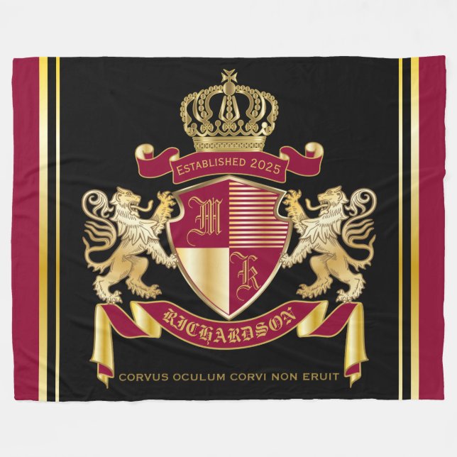 Erstellen Sie Ihr eigenes Coat mit dem Emblem der  Fleecedecke (Vorderseite (Horizontal))