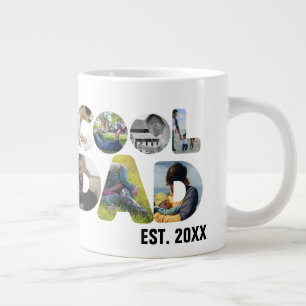 Erstellen Sie Ihr eigenes cooles Papa-7-Buchstaben Jumbo-Tasse