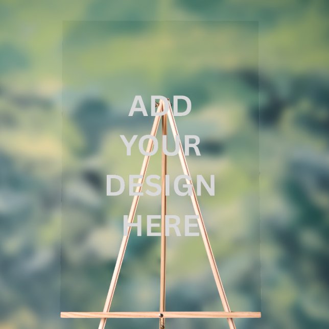 Erstellen Sie Ihr eigenes Design 24" x 36" Acrylschild (Neutral)