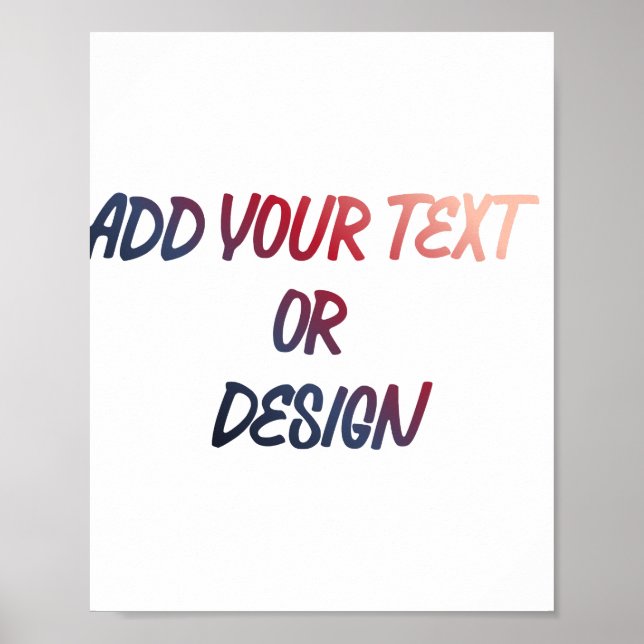 Erstellen Sie Ihr eigenes Design Poster (Vorne)