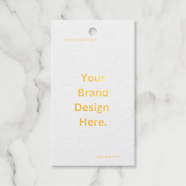 Erstellen Sie Ihr eigenes Design und drucken Sie d Geschenkanhänger (Vorderseite)