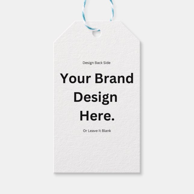 Erstellen Sie Ihr eigenes Design und drucken Sie d Geschenkanhänger (Vorderseite)