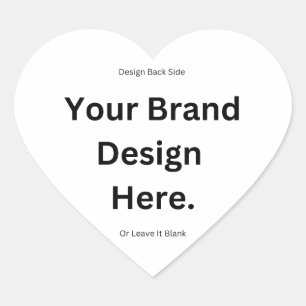 Erstellen Sie Ihr eigenes Design und drucken Sie e Herz-Aufkleber