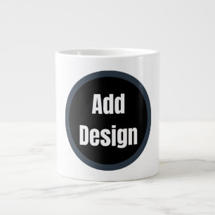 Erstellen Sie Ihr eigenes dunkelgrau-personalisier Jumbo-Tasse